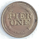 Australia Pier One brass gaming token