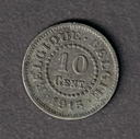 Belgium 1915 10 centimes coin nice circulated condition