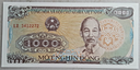 Viet Nam 1000 Dong uncirculated banknote 1988 P-106a large serials