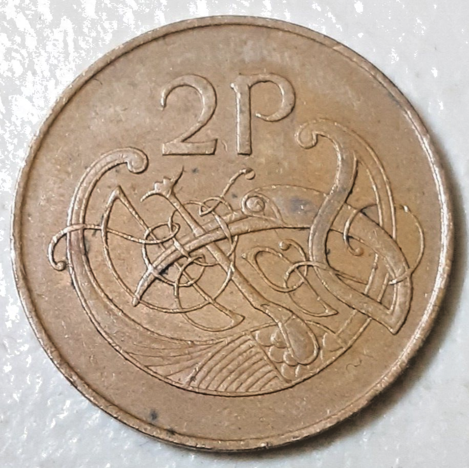 Ireland 2 Pence 1971 coin nice circulated condition