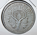 Somaliland 5 Francs 1948 coin circulated condition