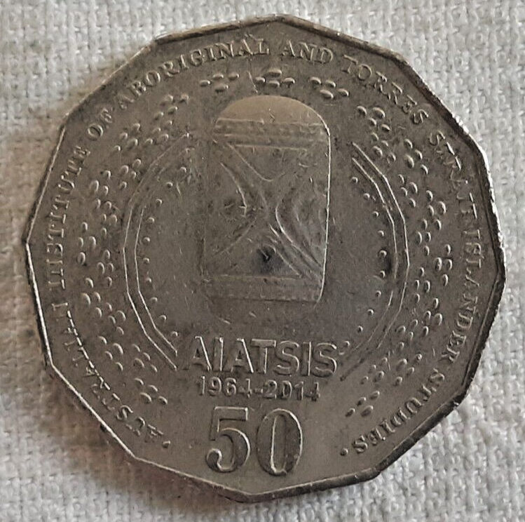 Australia 2014 AIATSIS 50c fifty cents coin circulated condition
