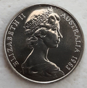 Australia 1983 10 Cents coin uncirculated in a 2x2 coin folder ex mint set
