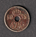 New Guinea 3 pence 1935 coin circulated condition