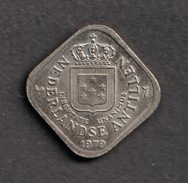 Netherlands Antilles 5 cent 1979 coin lightly circulated condition