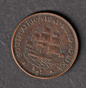 South Africa 1941 1 Half Penny coin nice circulated condition