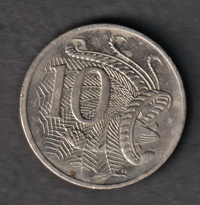 Australia 2001 10 cents reverse cud circulated condition