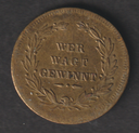 Germany 19th century Wer Wagt Gewinnt Fortuna gaming token