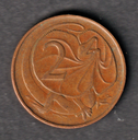 Australia 1966 2 cents 2c missing SD coin rare error great circulated condition