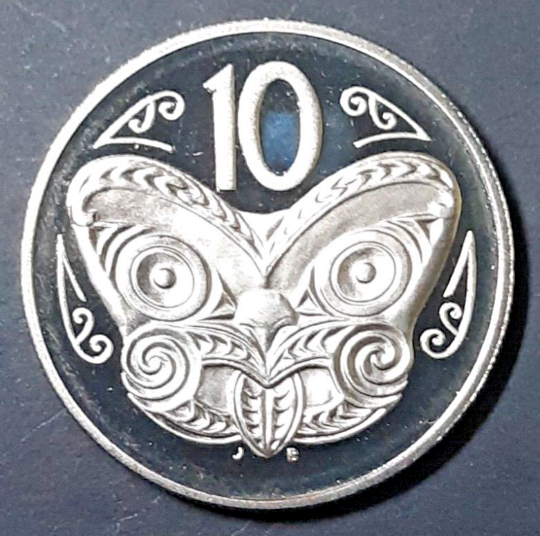 New Zealand 1990 10c cents proof coin limited to 10K