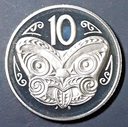 New Zealand 1990 10c cents proof coin limited to 10K