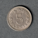 Malta 1972 5 cents coin circulated condition uncommon