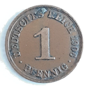 Imperial Germany 1 Pfennig 1906-A Berlin coin nice circulated condition
