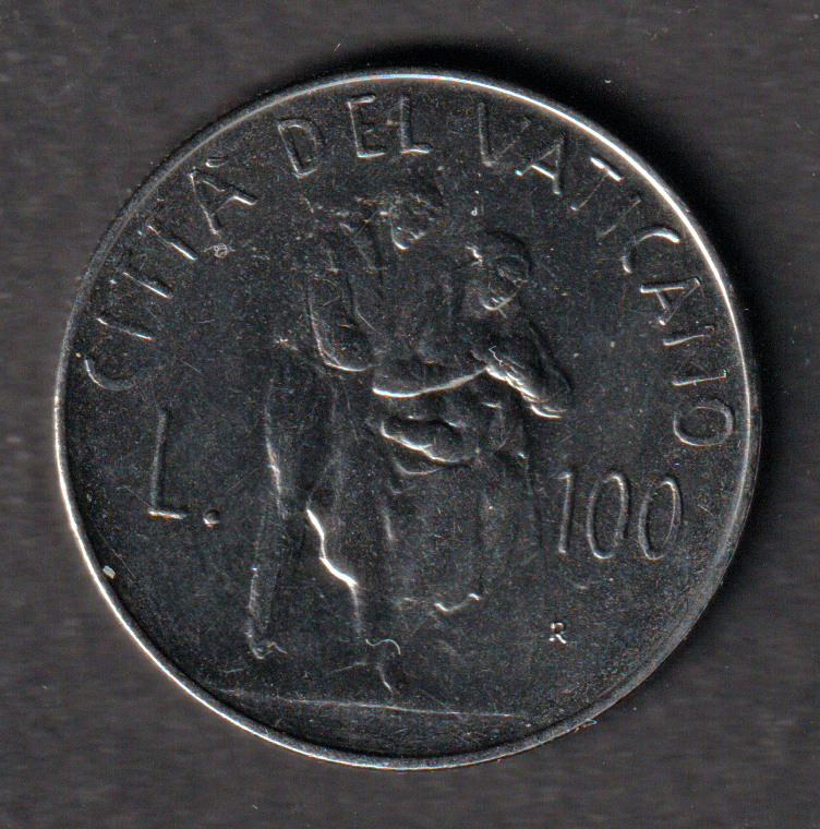 Vatican City 100 Lires 1982 coin uncirculated condition low mintage