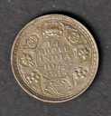 India 1/4 Rupee 1943 .500 silver coin nice circulated condition