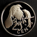 British Virgin Islands 25 Cents proof coin 1975