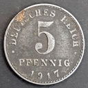 Germany 5 Pfennig 1917-A coin circulated condition