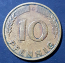 Germany 10 Pfennig 1949-G coin circulated condition