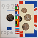 Great Britain 1992 Year set inc commemorative 50 pence coin uncirculated