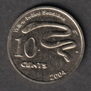 Cocos Keeling Islands 10 cents 2004 fantasy coins unused from set rare 5K mint.