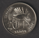 Cocos Keeling Islands 20 cents 2004 fantasy coins unused from set rare 5K mint.