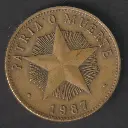 Cuba 1 peso 1987 coin lightly circulated condition