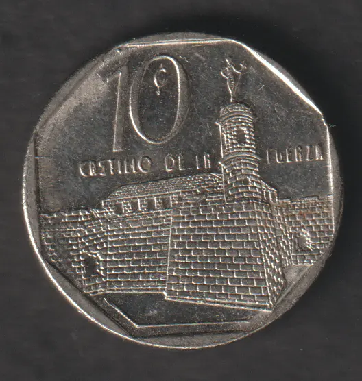 Cuba 10 Centavos 2000 coin lightly circulated condition
