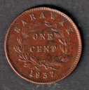 Sarawak one 1 cent 1937 coin great circulated condition