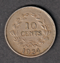 Sarawak 10 ten cents 1934 coin great circulated condition