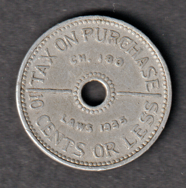 2 Mills - Sales Tax Token Washington used condition
