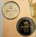 Great Britain 1989 Bill of Rights pair of 2 Pound coins in original card unc