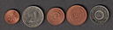 Turkmenistan 1993 set of 5 coins uncirculated condition