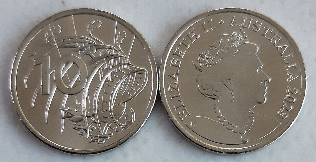 Australia 2023 10c cent marionette lyrebird coin uncirculated condition baby set