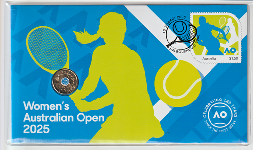 [196946474681] 2025 Australia Open Women Tennis $2 2 Dollar coloured coin in PNC