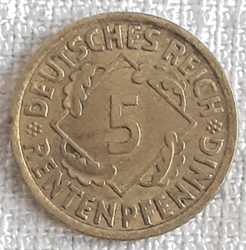 [196895067553] Weimar Germany 1 Pfennig 1924-A Berlin coin nice circulated condition