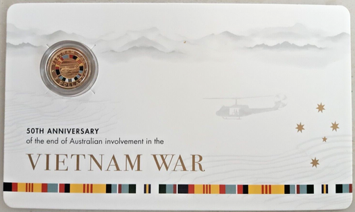 [196565446787] Australia $2 Dollar Vietnam War coin on card uncirculated limited to 80K