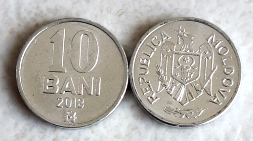 [195717087390] Moldova 10 Bani 2018 coin uncirculated from bank roll
