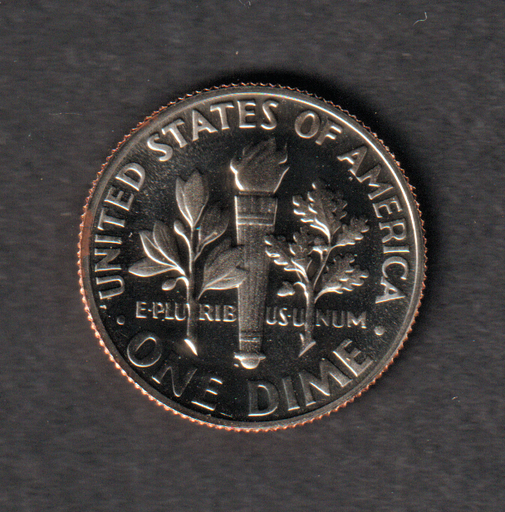 [197125557664] USA dime 10 cents 1977-S proof from set uncirculated Roosvelt