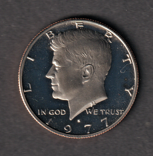 [197125599189] USA half dollar 50 cents 1977-S proof from set uncirculated Kennedy