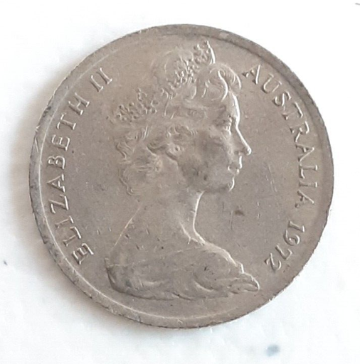 [197036451545] Australia 1972 5c cents coin low mintage circulated condition