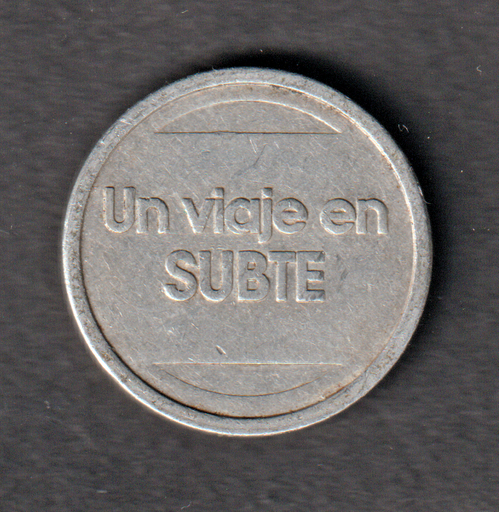 [197130891895] Argentina Buenos Aires Subte (subway/metro) token 1994-2000 used condition