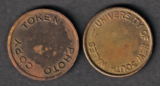 [197240085541] Australia University of New South Wales photo copy token 1970's-80's