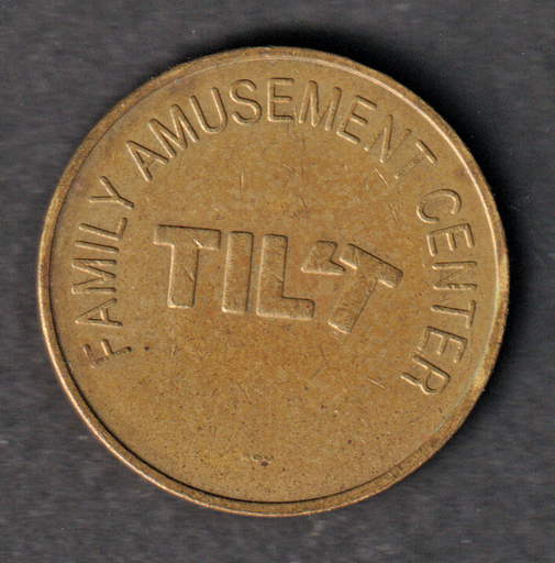 [197240132043] Australia/USA Tilt Family Amusement Center game token RWM
