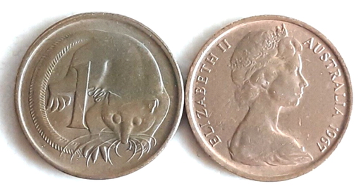 [195901024791] Australia 1967 1 cent 1c RB coin circulated condition scarce