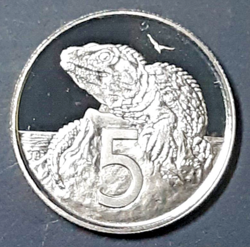 [196522187309] New Zealand 1990 5c cents proof coin limited to 10K