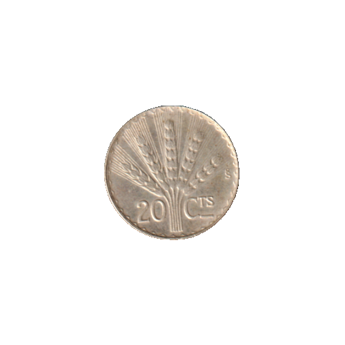 [196968658626] Uruguay 1942 20 Centesimos .720 silver coin circulated condition