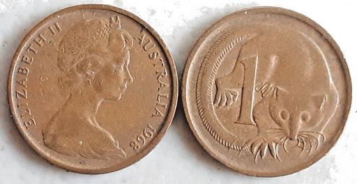 [197254488344] Australia 1968 1 cent 1c low mintage coin great circulated condition rare