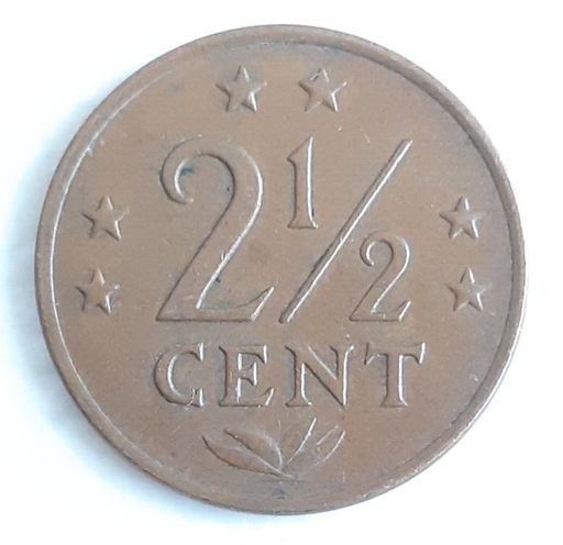 [196970091693] Netherlands Antilles 1 1/2 cent 1971 coin low mintage lightly circulated cond.