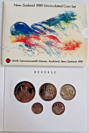 [197163963937] New Zealand 1989 Year coin set brilliant uncirculated in original packaging