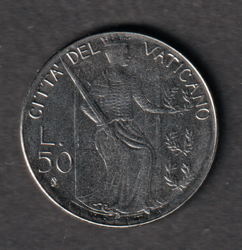 [197168783015] Vatican City 50 Lires 1980 coin uncirculated condition low mintage